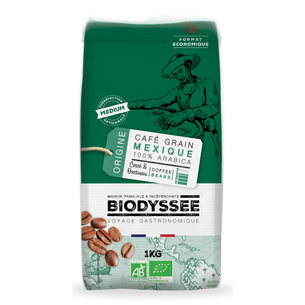 Biodyssée -- Café grain origine 100% arabica bio (origine Brésil