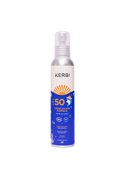 Kerbi -- Préco été - Crème solaire SPF50 sans parfum (toute la famille) - 150 g