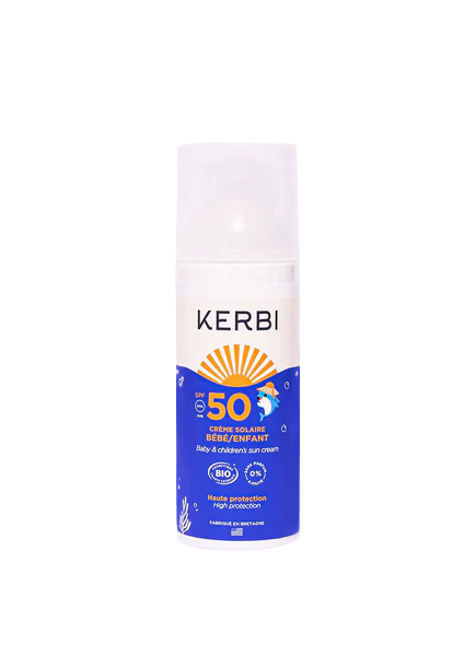 Kerbi -- Préco été - Crème solaire SPF50 sans parfum (bébé et enfant) - 50 g