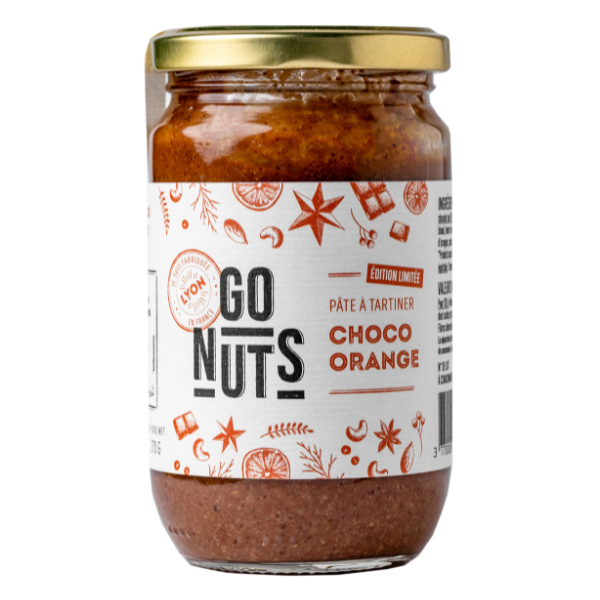 Go Nuts -- Pâte à tartiner choco orange (73% d'oléagineux) bio - 270 g