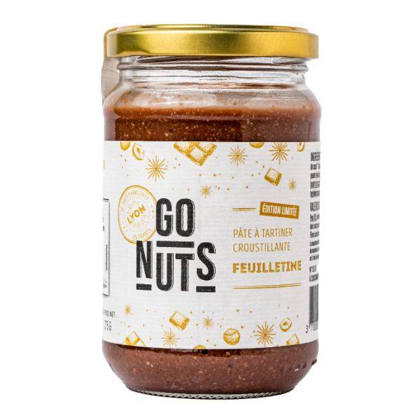 Go Nuts -- Pâte à tartiner chocolat feuilletines (74% d'oléagineux) bio - 275 g