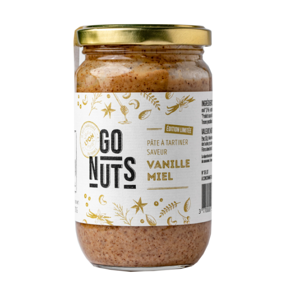 Go Nuts -- Pâte à tartiner vanille miel (96% d'oléagineux) bio - 270 g