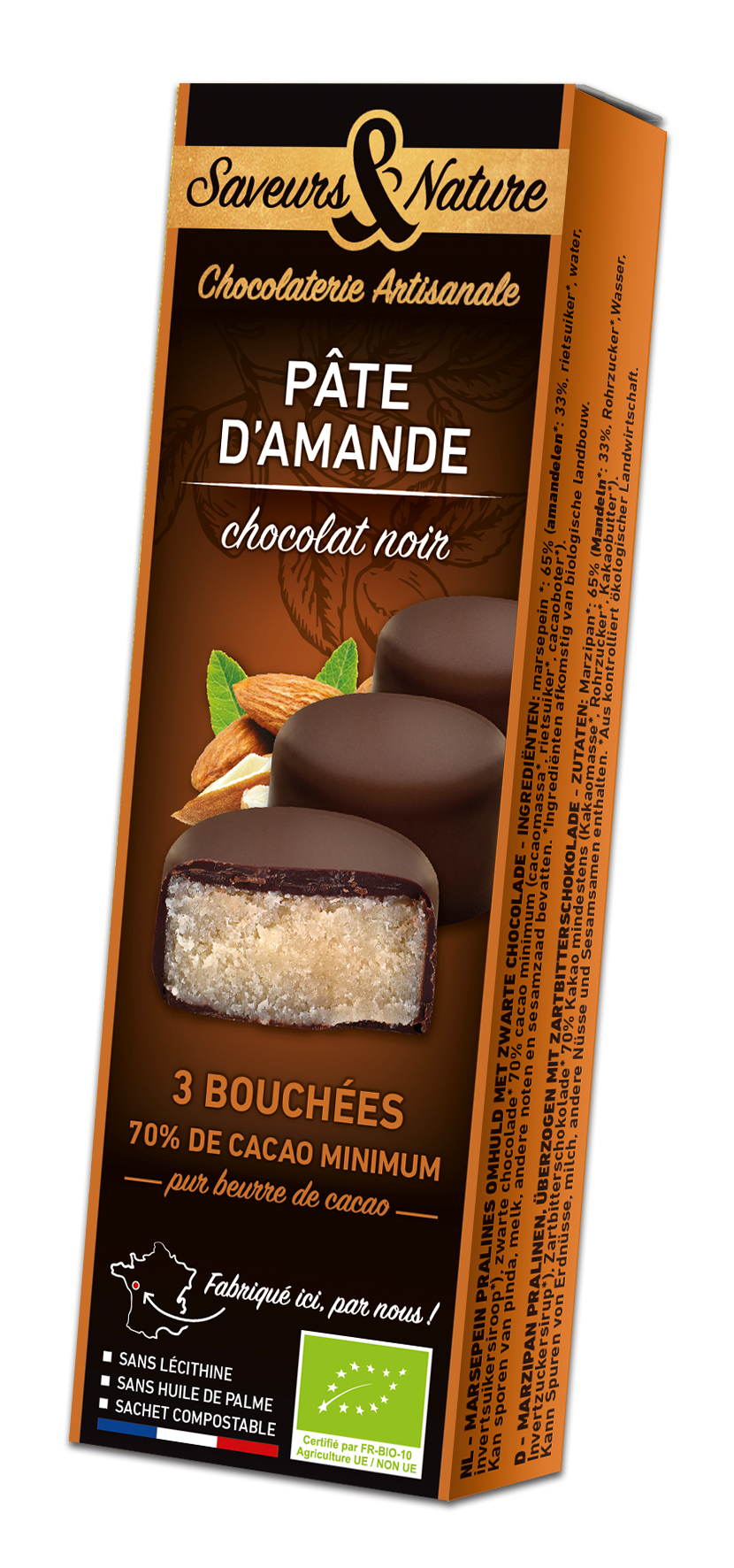 Gourmandises Bio Enrobées de Chocolat