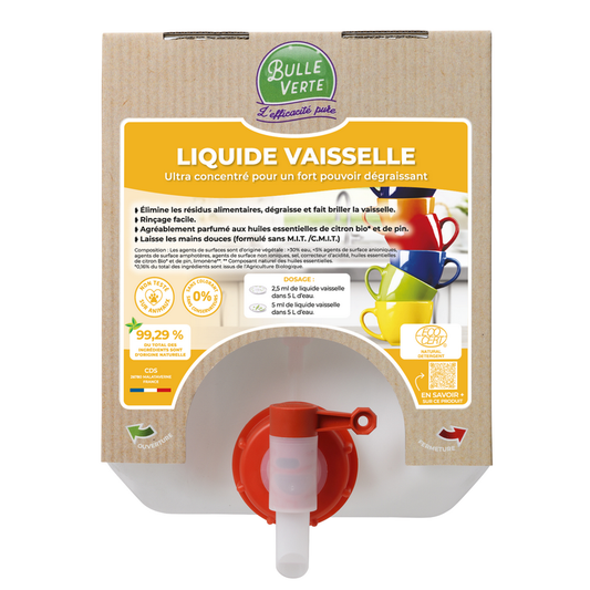 Liquide vaisselle BIO au citron frais - 500 ml - Les Petits Bidons